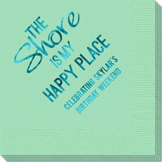 The Shore Is My Happy Place Napkins